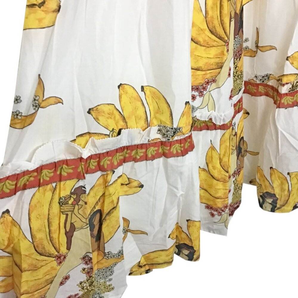 FARM RIO Off-White Mermaid Bananas Maxi Skirt - Picture 8 of 13